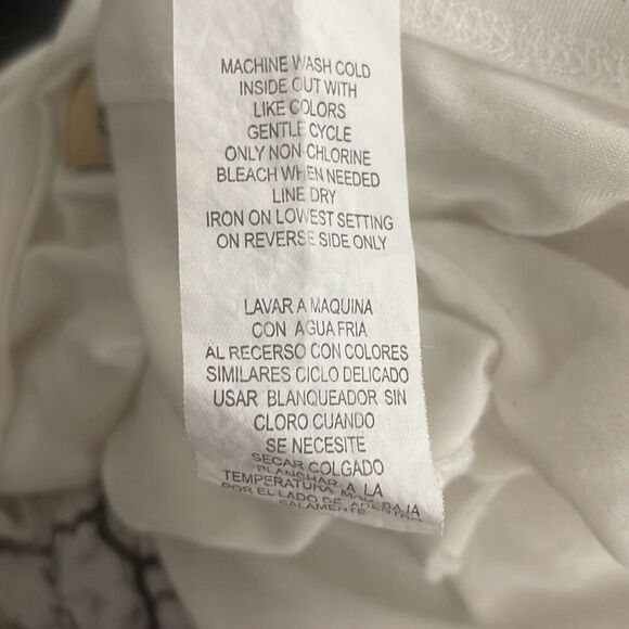 Democracy Embroidered High-Low Hem Drop Sleeve Top M - Picture 10 of 10